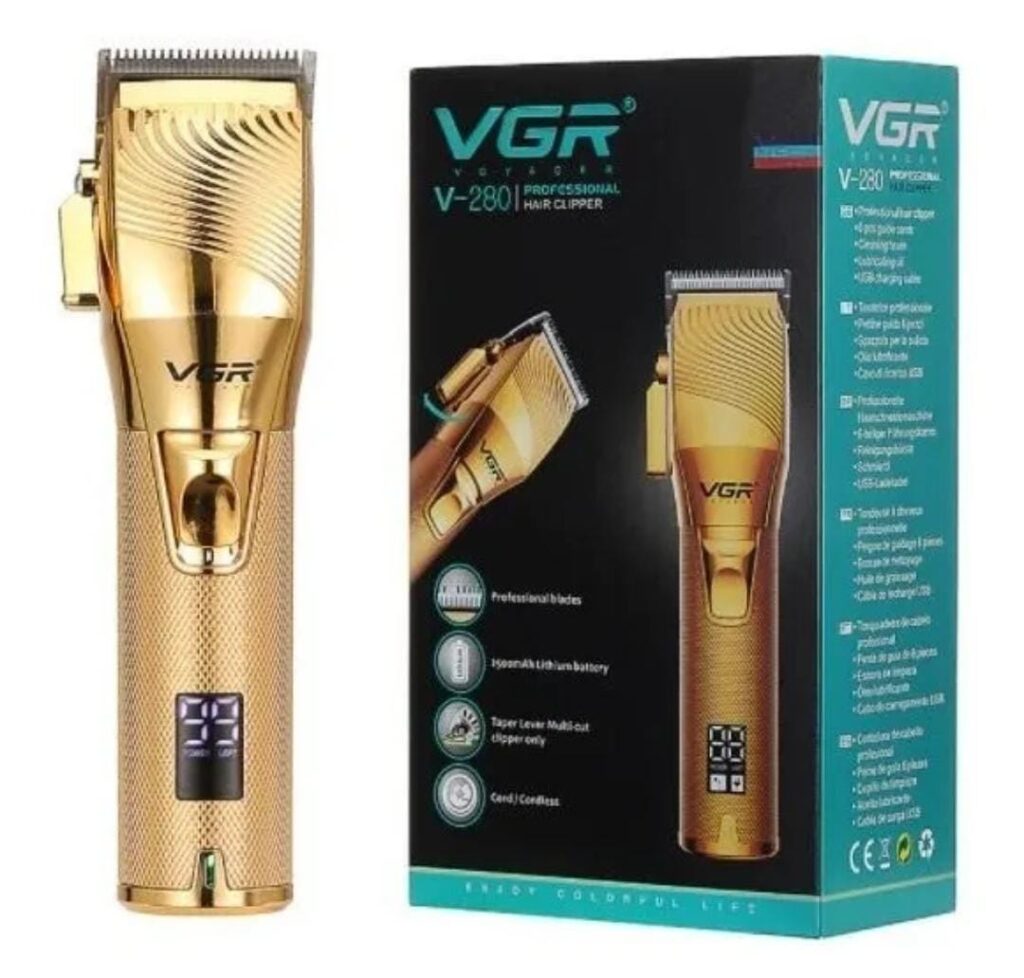 MAQUINA VGR V 280 Dorado Peluquera Berbería Profesional Mundo Tecnológico Express