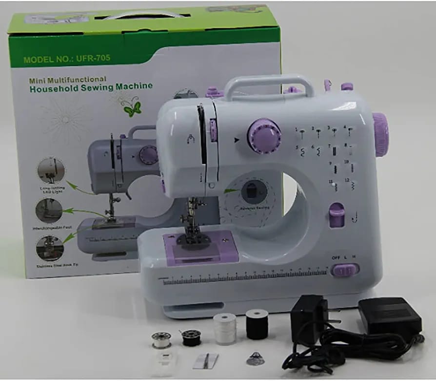 Máquinas de coser Mini, máquina de coser portátil, máquina de coser para  niños, kit de máquina de coser de mano fácil máquina de coser manual cuero