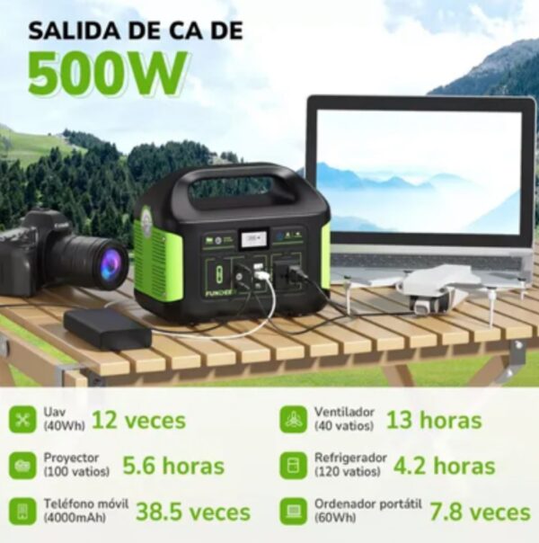 Subestación de Energía 500w Generador Solar