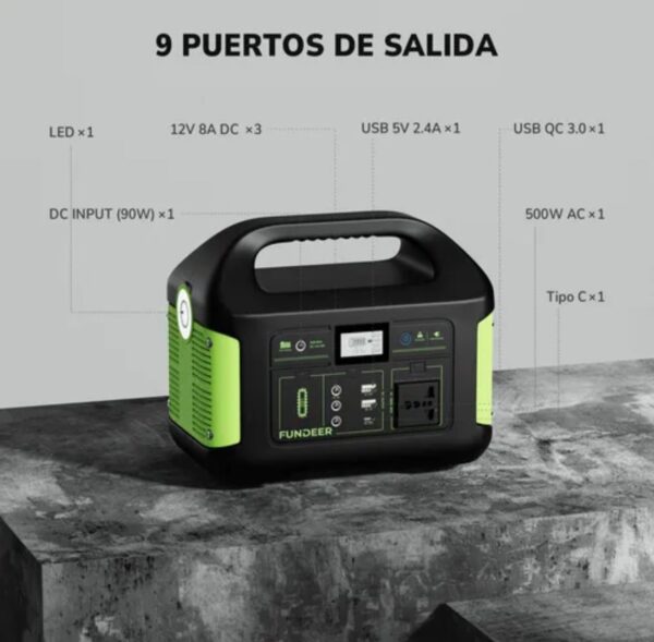 Subestación de Energía 500w Generador Solar - Image 3