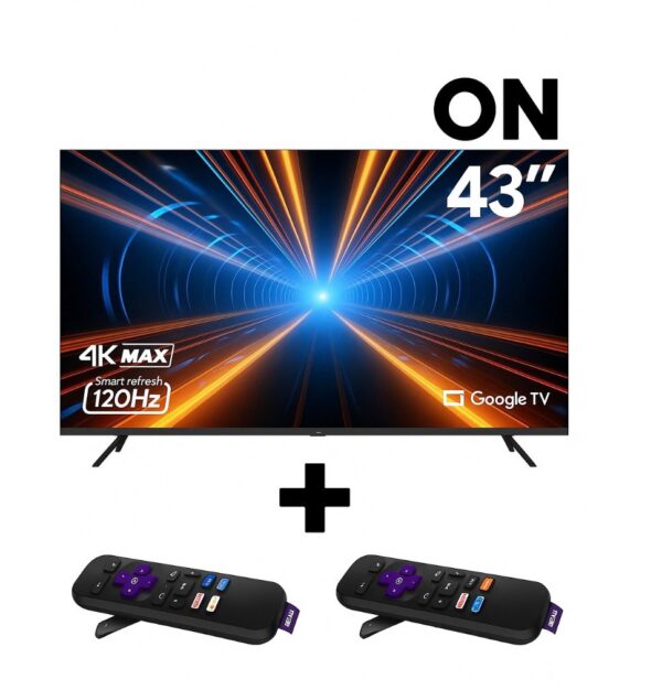 TV ONN 43" Pulgadas 4K FHD LED Smart TV MAGIS Instalado